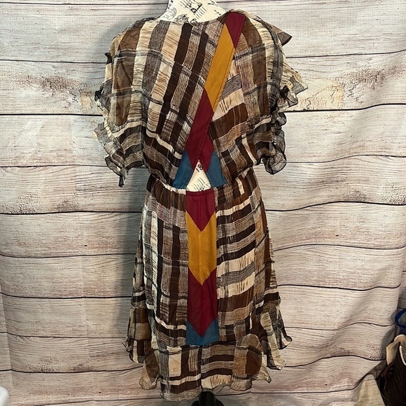 Plenty by Tracy Reese Silk Dress Ruffles Size Medium - Picture 6 of 11
